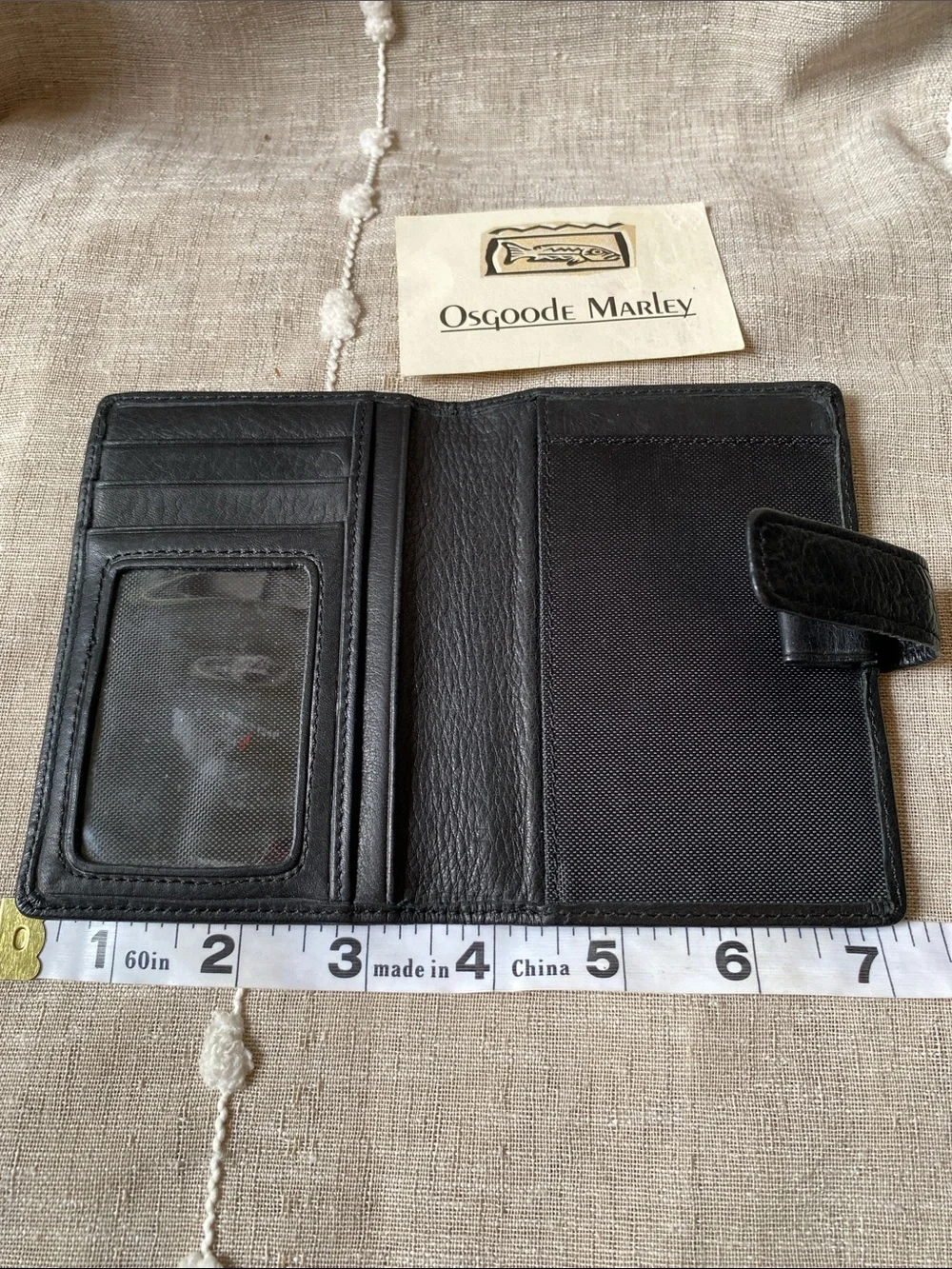 Osgoode Marley Superior Quality Leather Bi-Fold Snap Wallet - Father’s Day Gift